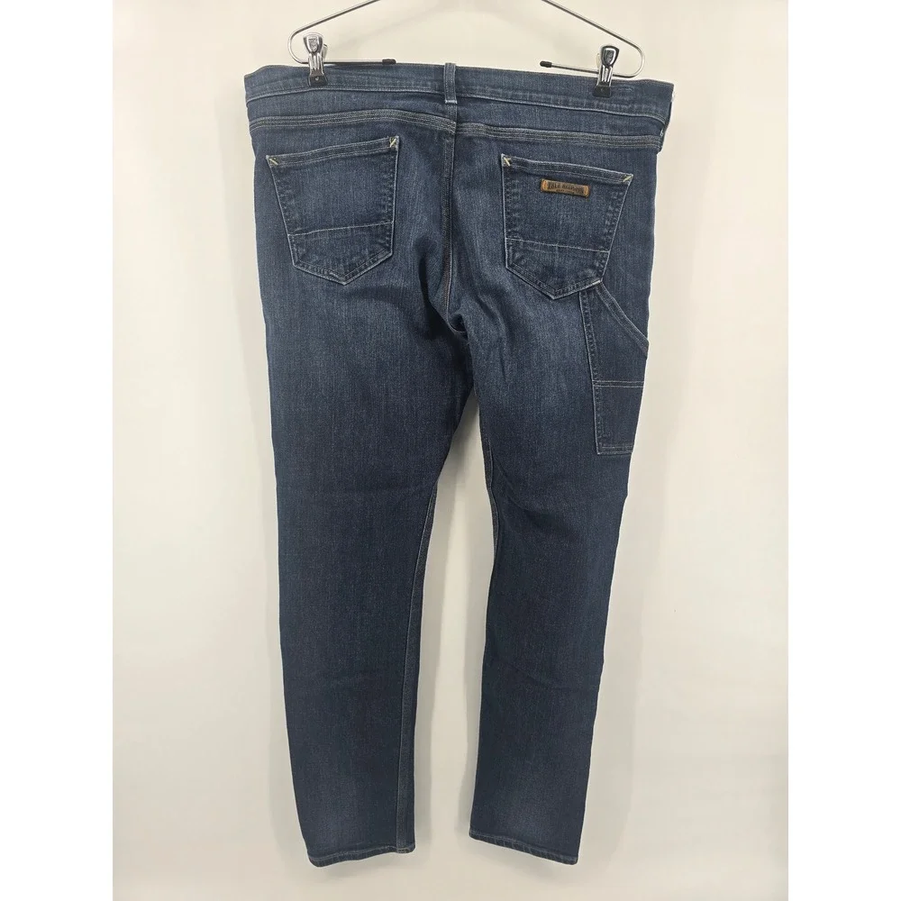 True Religion‎ Carpenter Jeans Mens 32 Dark Wash Blue Slim Straight Made in USA
